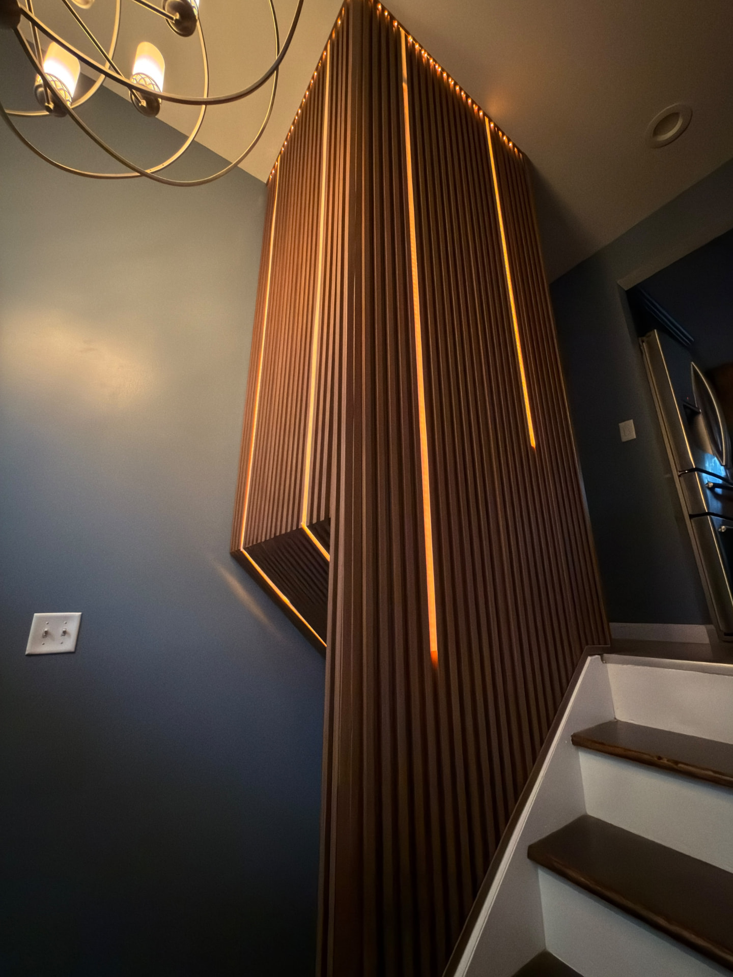 Modern luxury lighting in a finished room